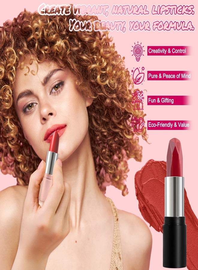JUYRLE DIY Lipstick Making Kit- Natural Beeswax Based Lip Gloss & Matte Lip Gloss Making Kit, Craft Long-Lasting Matte & Velvet Lipsticks, Christmas Makeup Gift for Women, Girls & Beginners - Image 5